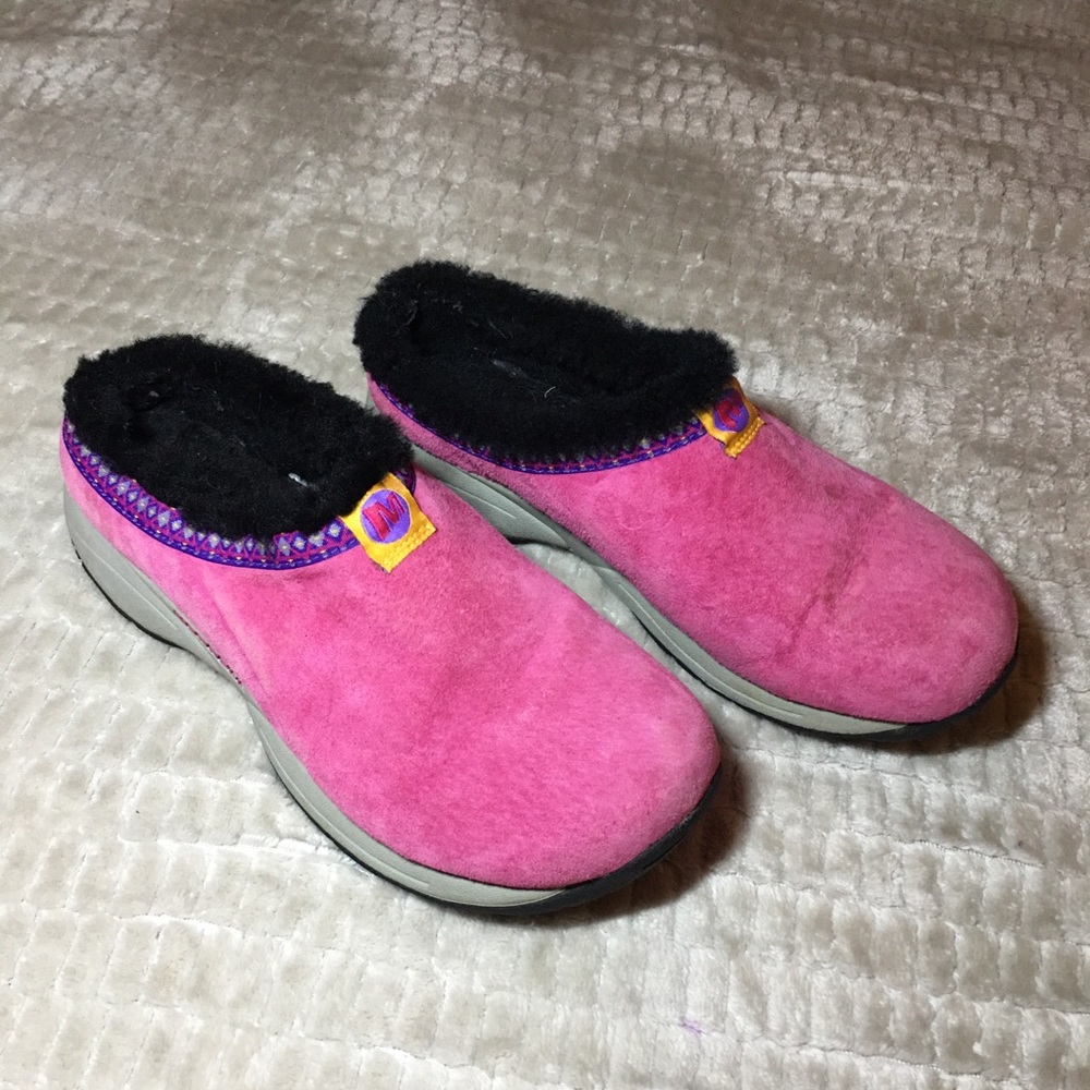 Merrells Women’s Pink Size 5.5 Faux Fur Lined Lowcut Boots
